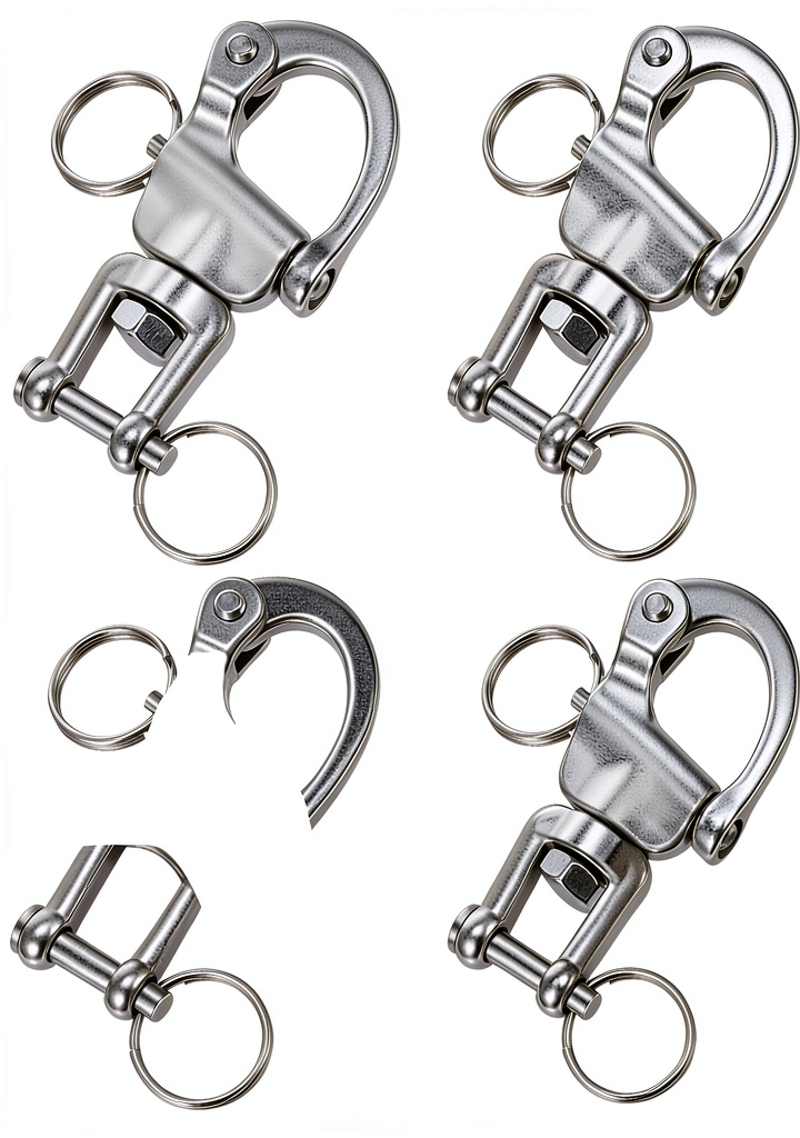 316 Stainless Steel Snap Shackle Sailing Halyard