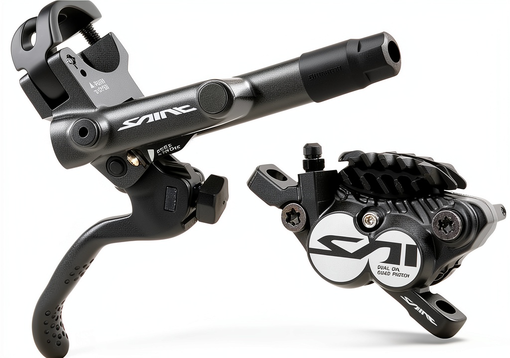 SHIMANO Resin Bike Brake Levers in action