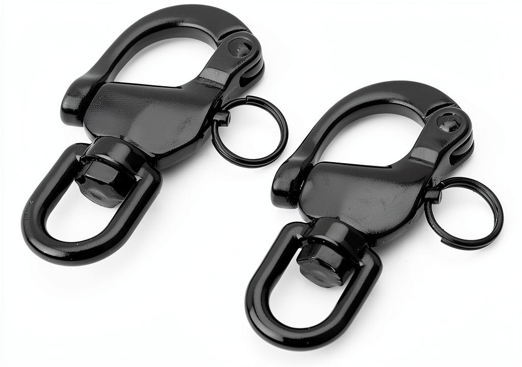 Stainless steel snap shackles for sailing
