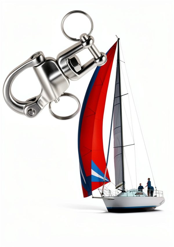 316 Stainless Steel Snap Shackle Sailing Halyard DOPENSPI-1