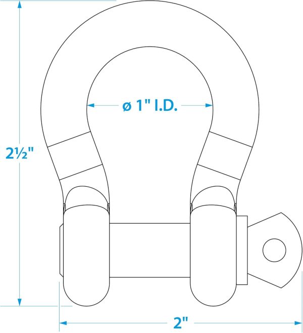 Sailing Rigging Shackles by Seachoice One Size-4