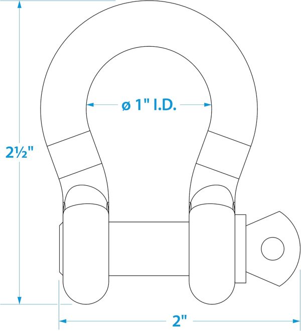 Sailing Rigging Shackles by Seachoice One Size-5