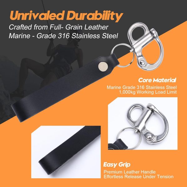 RiaYer Quick Release Shackle 2inch Stainless Steel-2