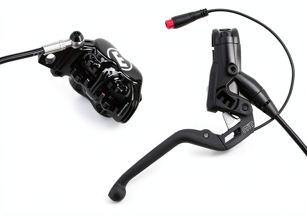 Magura brake lever installed on a road bike handlebars