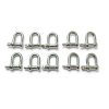 Generic Stainless Steel Mini D Shackle Dog Tag-4
