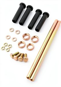 Qagea Front Lower A-Arm Bushings Shaft with Urethane & Alloy Steel-0