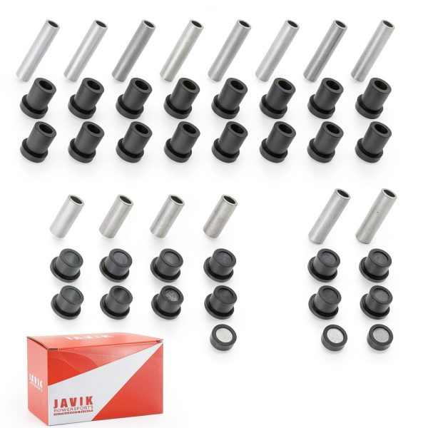 JAVIK Club Car DS Shock Bushing Kit 12 A‑Arm & Leaf Spring Set for-6