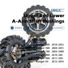 Front or Rear Upper Lower A Arm Shaft Bushings for Polaris Ranger 400 500 700 800 900 EV, Control A-Arm Bushing Kit, Durable Replacement Kit for Enhanced Suspension Performance-1