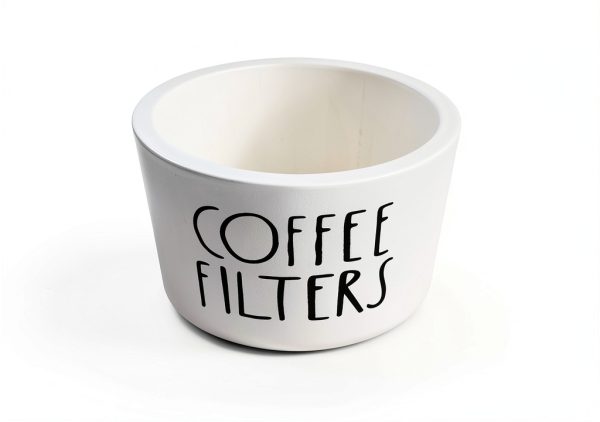 Wooden Coffee Filter Holder Sunshinegard Rustic Lid White-2