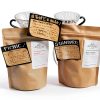Kraft Paper Stand Up Coffee Bag Pouch EverPack 250g Zip Lock Valve-6