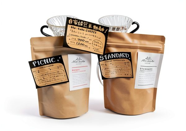 Kraft Paper Stand Up Coffee Bag Pouch EverPack 250g Zip Lock Valve-6