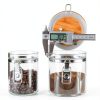 Airtight Coffee Canister Lirvelle 9-Piece Set with Bamboo Base, Scoop-4