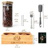 Airtight Coffee Canister Lirvelle 9-Piece Set with Bamboo Base, Scoop-8
