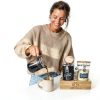 Airtight Coffee Canister Lirvelle 9-Piece Set with Bamboo Base, Scoop-6
