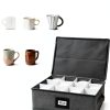 Mug Storage Box HURZMORO Gray Hard Shell with 12 Compartments-2