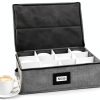Mug Storage Box HURZMORO Gray Hard Shell with 12 Compartments-0
