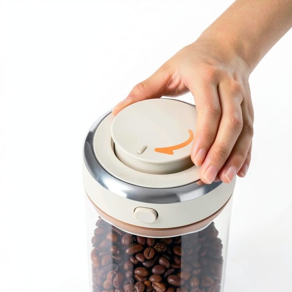Coffee Bean Storage Container 2 Pack 37oz Glass Airtight with Scoop-4