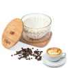 Coffee Filter Holder Essentials Glass Container with Bamboo Lid-2