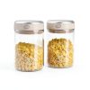 Coffee Bean Storage Container 2 Pack 37oz Glass Airtight with Scoop-6