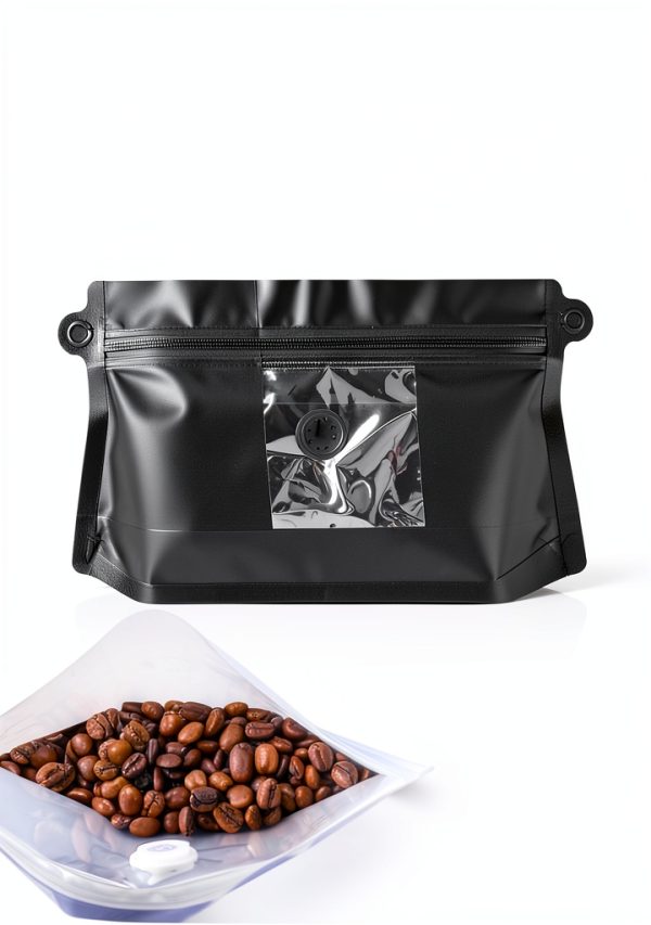 Coffee Bags 4oz 1/4 lb 60pcs Diamond Valve Stand-up Packaging Renhe-2