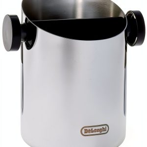 De'Longhi Knock Box for Coffee Grounds – Stainless Steel 4‑inch Silver-0