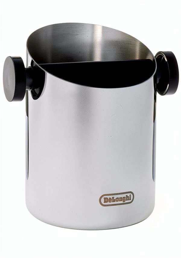 De'Longhi Knock Box for Coffee Grounds – Stainless Steel 4‑inch Silver-0