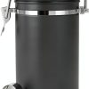 Coffee Gator Coffee Canister 22oz Gray Airtight Steel Date Tracker-0