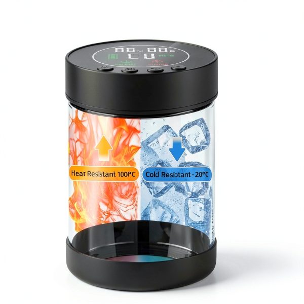 Automatic Vacuum Coffee Canister ZDXBO 1.3L Airtight Smart Sensor-3