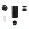 Mini Airtight Storage Container nugbuddy - 100ml Black Insulated Jar-4