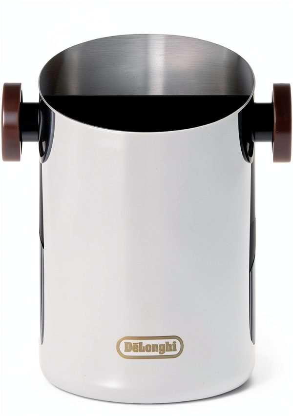 De'Longhi Knock Box for Coffee Grounds – Stainless Steel 4‑inch Silver-1