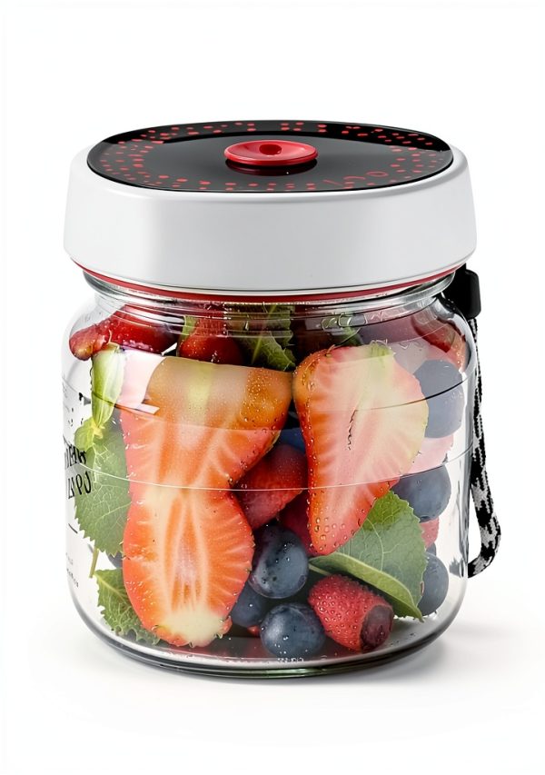Electric Mason Jar Vacuum Sealer Kit Beatish 60kPa Auto‑Stop 6 Lids-2