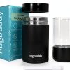 Mini Airtight Storage Container nugbuddy - 100ml Black Insulated Jar-0