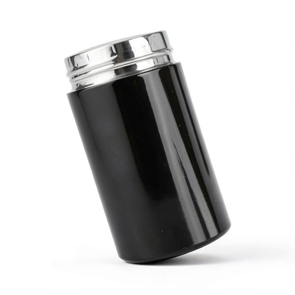 Mini Airtight Storage Container nugbuddy - 100ml Black Insulated Jar-6
