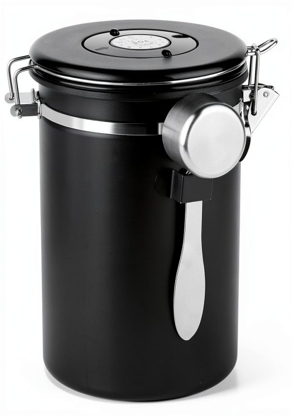 Ohtomber Coffee Canister - 22oz Stainless Steel Airtight Storage with-0